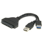 China USB 3.0 Male To SATA Female Adapter With USB2.0 Power Supply Cable For Hard Disk Drive HDD manufacturer