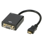 China 1080P Mini HDMI to VGA Video Converter HD Cable Adapter + 3.5mm Audio Output with Micro US manufacturer