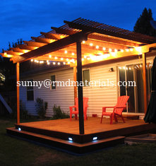 China Weathering resistance plastic wood pergola modern pergola cheap pergola supplier