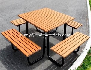 China hot sales!!! CE for outdoor composite bench/ wpc bench /Customized size chiair supplier