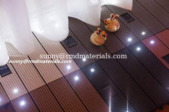 China DIY balcony WPC decks Tile With Led light supplier