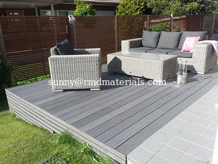 China Grey composite decking for private yard and garden supplier