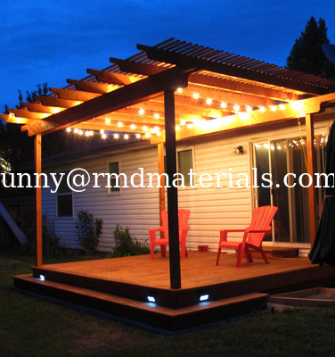 Weathering resistance plastic wood pergola modern pergola cheap pergola supplier