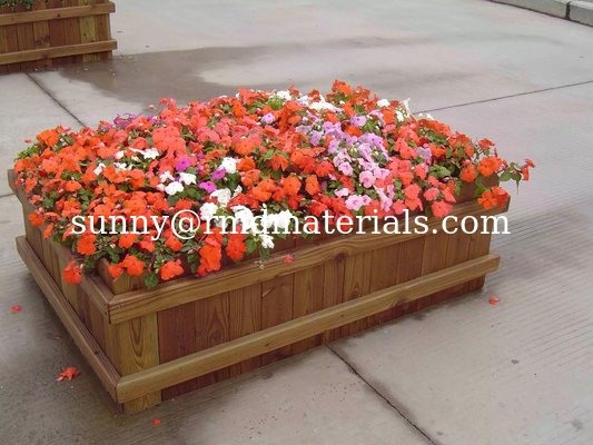 Outdoor wpc flower pot/composite garden pot supplier