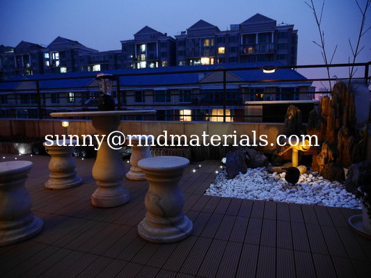 DIY Decks tiles with solar light supplier