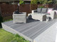 Grey composite decking for private yard and garden supplier