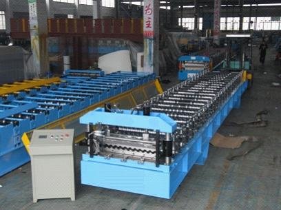 China Trapezoidal Sheet Roof Roll Forming Machine, Corrugated Sheets Roll Forming Machinery supplier