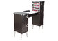 Custom Beauty Salon Manicure Tables 110cm Width With 2 Storage Drawers supplier