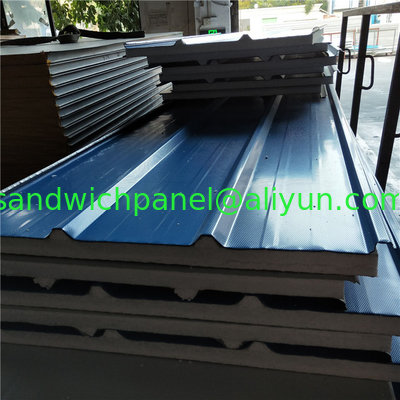 14kg 50mm eps sandwich styrofoam house building roof panel with anti slip surface