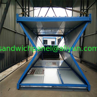 easy assemble waterproof 20ft foldable sandwich panel container house for office