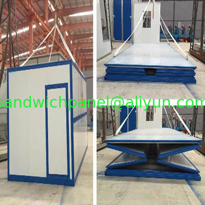 easy assemble waterproof 20ft foldable sandwich panel container house for office