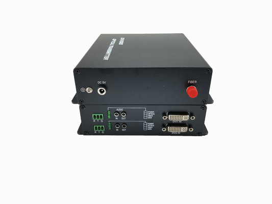 China All Digit Remote Control Fiber Dvi Extender With Umcompressed Audio / Video Signal supplier