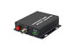 1080p HD1 Channel AHD Fiber Converter for  HD AHD CVI TVI camera optical audio receiver supplier