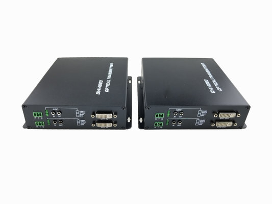 All Digit Remote Control Fiber Dvi Extender With Umcompressed Audio / Video Signal supplier