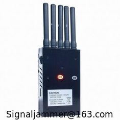 China WIFI bluetooth jammers | 5 Bands Handheld 3G Cell Phone Jammer, GPS Jammer, Wifi Jammer supplier