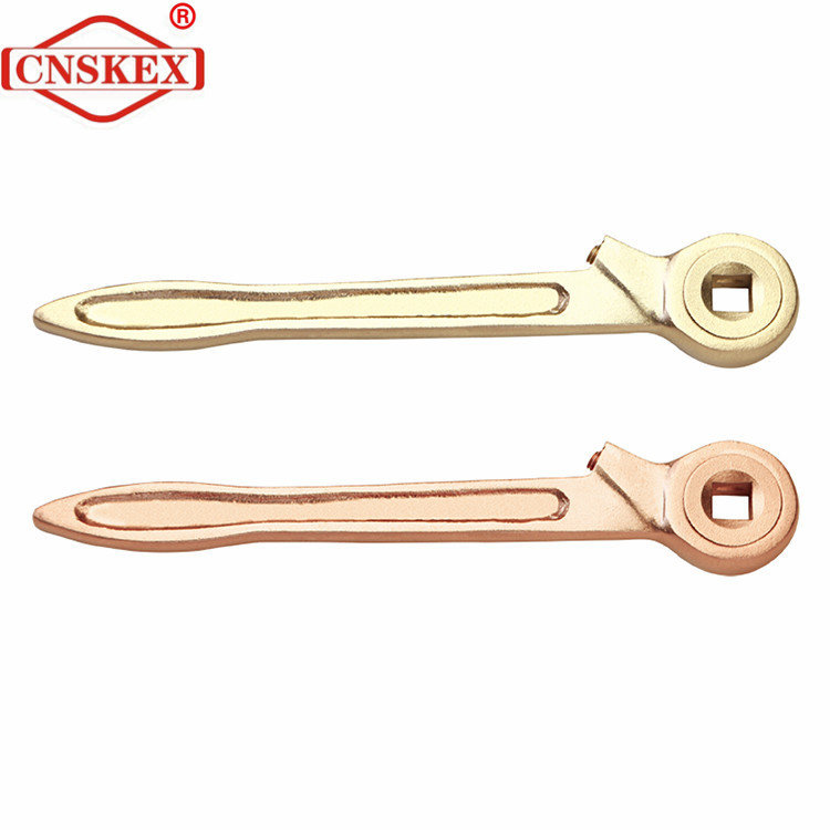 Explosion proof square hole ratchet wrench non sparking tools