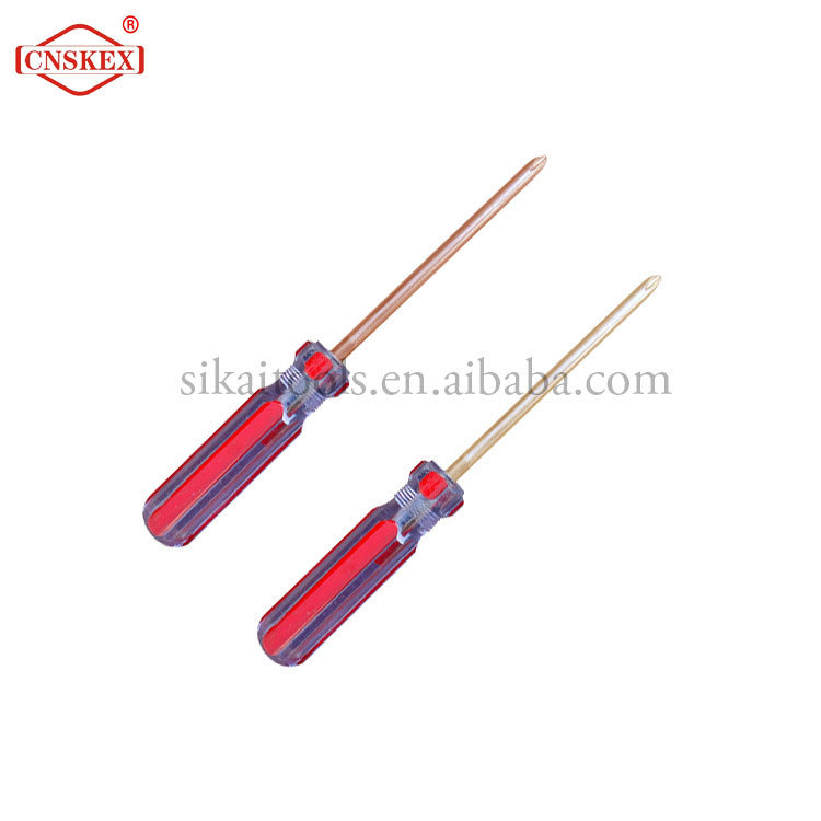 Hot sale Slotted screwdriver with explosion-proof plastic handle 200mm