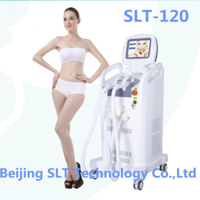 China Double Handles SHR IPL Hair Removal Machine / IPL Elight Hair Removal Beauty Equipment supplier