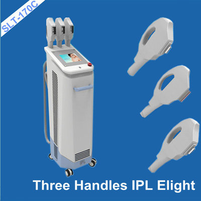 China Vertical AFT SHR IPL Hair Removal Machine / IPL Beauty Equipment With Three Handles supplier