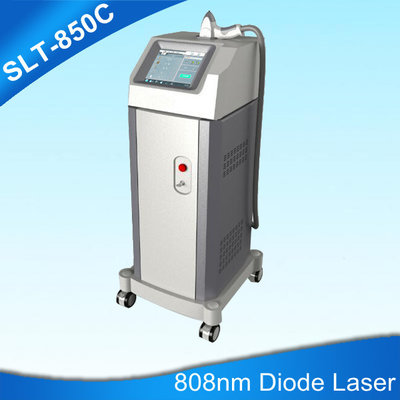 China Double Coolings 808nm Diode Laser Beauty Machine For Permanent Hair Removal supplier