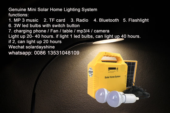 Wholesale price solar lighting kit with Radio Flashlight Mp3 music 2019