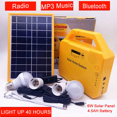 Wholesale price solar lighting kit with Radio Flashlight Mp3 music 2019