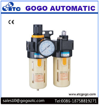 China Air Compressor Pressure Regulator For Filling Machine , Industrial Air Filter Regulator With Gauge supplier