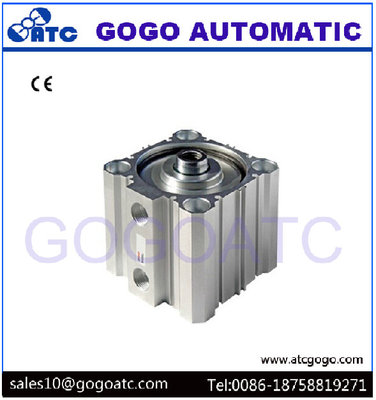 China single rod Pneumatic Compact Air Cylinders CQSB20-50D bore 20mm stroke 50mm Double Acting supplier