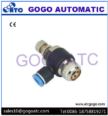 China SC Air Cylinder Throttle Valve Thread M5 6mm Pneumatic Quick Connect Hose Fittings For Solenoid Valve supplier