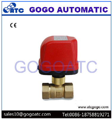 China DN20 G3/4&quot; Quick Installation Electric Ball Valve For Apartment Heater System AC220V CR02 3 Wires Control supplier