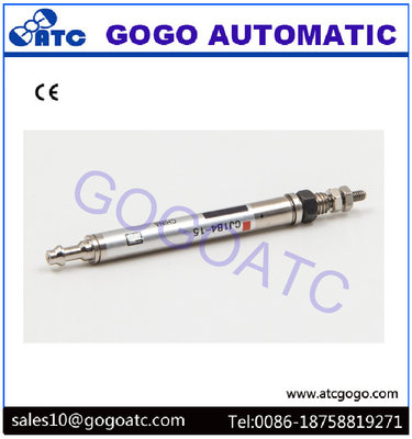 China Pneumatic Pin Micro Compact Air Cylinders Single Acting With Stainless Steel Material supplier