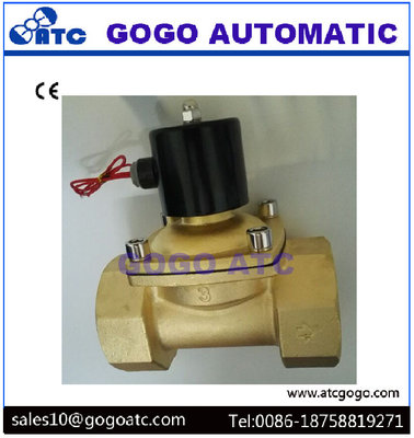 China 2 Way Brass Water Solenoid Valve Normally Closed Type G3&quot; Port Size supplier