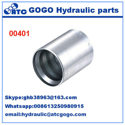 China Carbon Steel Hose Quick Coupling Fittings FERRULES FOR 4SH R12/32 HOSE  00401 supplier