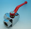 2 Position 3 Way Ball Valves ,  High Pressure Hydraulic Stainless Steel Ball Valve supplier