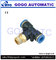 Air t connector 3 way plastic tee fitting 8mm thread 3/8 inch male PB 8-03 pneumatic hose solenoid valve joint supplier