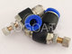 SC Air Cylinder Throttle Valve Thread M5 6mm Pneumatic Quick Connect Hose Fittings For Solenoid Valve supplier