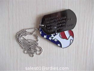 China Exquisite painted design metal dog tags, zinc alloy painted promotional brand logo dog tag supplier