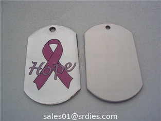 China Epoxy dome logo printed metal dog tags, screen printed dog tag with epoxy dome, supplier