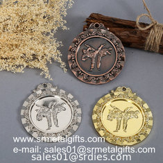 China Taekwondo metal medals, custom made metal engraved Taekwon-do medals factory supplier