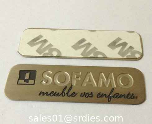 Custom stainless steel business sign plates, screw-on stainless steel plaques wholesale, supplier