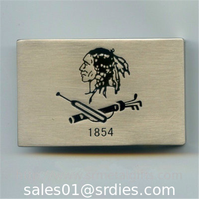 Engraved antique nickel flat belt buckle, custom made logo men belt buckles, supplier