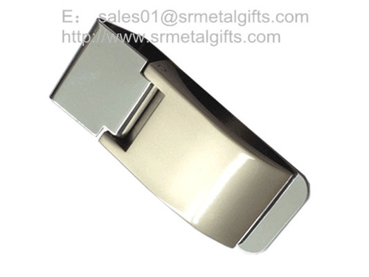 Personalized stainless steel folding money clips for men wallet, ready mold, supplier