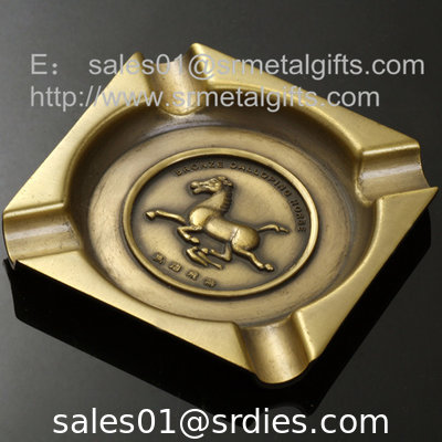 6 inch square metal cigar ashtrays for business advertising giveaway gift, supplier