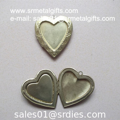 Oval brass photo locket jewelry accessory, ready mold H65 brass picture lockets supplier