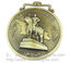 Die Cast 3D Raised horse Medals, Die casted embossed horse metal medallions supplier