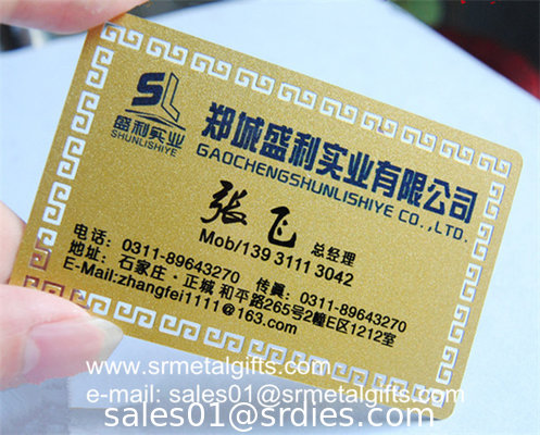 Innovative etching metal name card and member cards wholesale supplier