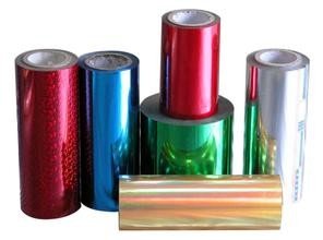 China Greeting Card Coloured Foil Paper 12Micron Abrasion Resistance , Colored Foil Rolls supplier