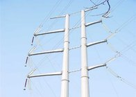 5m - 100m 33kv Transmission Line Towers , Steel Pole Tower ISO Certificated supplier