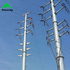 Hot Dip Galvanized Monopole Transmission Tower Conical / Round / Polygonal Shape supplier