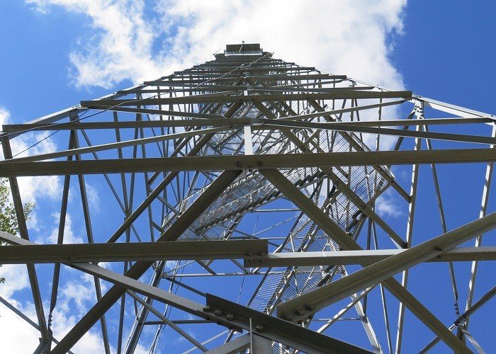 Max 250 Km / H Mobile Telecom Tower Adjustable Height With DIN7990 Bolts supplier